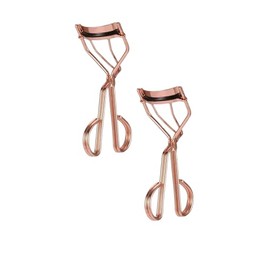 2Pc Rose Gold Eyelash Curler for Women, Portable Metal Eyelash Curler Tweezers Lash Clip Applicator Beauty Makeup Tool,Women's Makeup Cosmetic Tool Portable