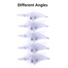 20Pcs Blank Lures Set Unpainted Fishing Baits Crankbait Wobblers Jerkbaits