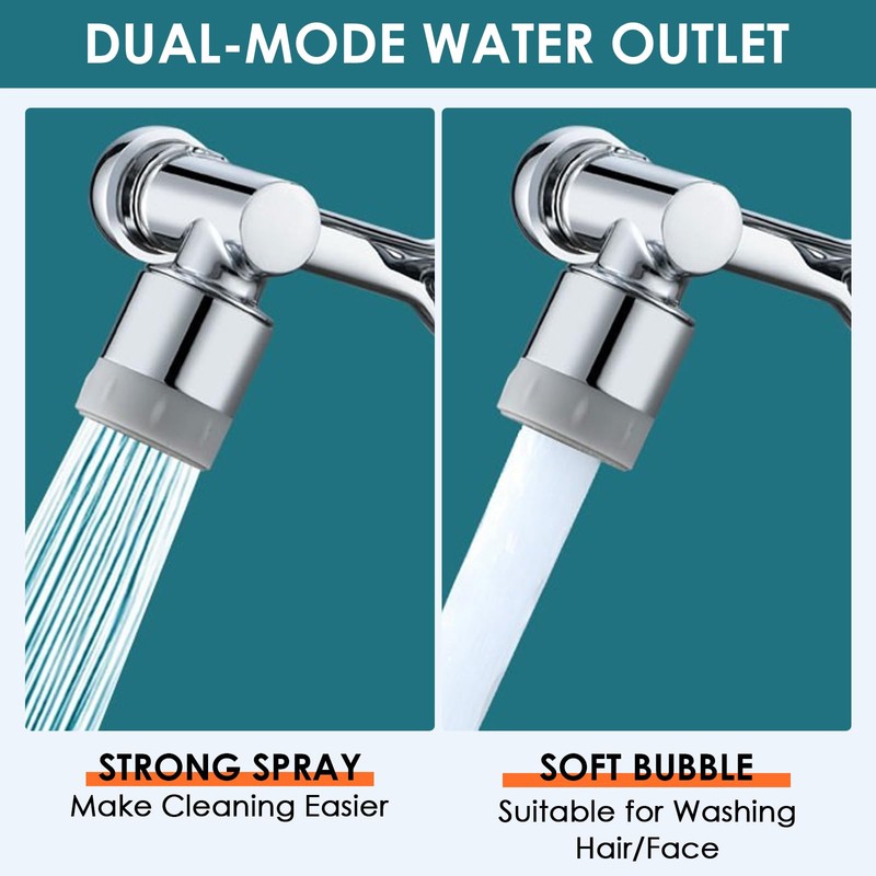 Rotating Tap Extension, Tap Extension with Water Saver, Multifunctional Extension