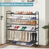 AOODA Long 3 Tier Metal Shoe Rack for Closet Wide