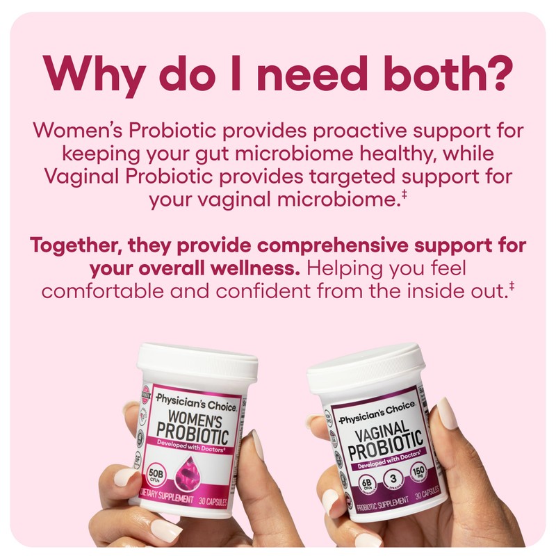 Physician's CHOICE Feminine Power Duo Bundle - Vaginal Probiotic +