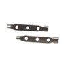 50PCS 20/25/30/38/45mm Silver Plated Metal Back Brooches Bar Pin (38mm)