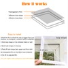 Mellroom Mellroom Adjutsable Window Insulation Kit 63inX63in(160X160cm),Clear180? Thickness,Easy to Open