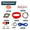 Kit Amplificador Instalacion Cable Rca Audio Auto 4ga