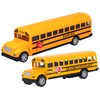 Operitacx 2 Piece School Bus Toy Cast Pull Back Cars