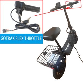 36V ebike Throttle with Power Lock and Light Switch and Left Side Grips only for Gotrax Flex Electric Scooter and Hoverfly Z5 Electric Scooter