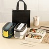 Double Layer Bento Box 316 Stainless Steel Compartment Portable Lunch