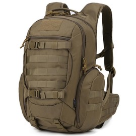 Mardingtop 28L tactical backpackMolle hiking backpack suitable.Military Tactical Backpack forMen, Large Army 3 Day Assault Pack for Hiking SurvivalGear, Range Bag,camping backpacks - Color: Khaki