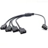 MICRO CONNECTORS 3-Pin Addressable RGB (ARGB) 1 to 4 Splitter