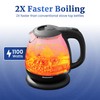 Elite Gourmet EKT1001B Electric 1.0L BPA-Free 1100W Glass Kettle Cordless