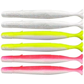 Savage Gear Gravity Stick 14cm 15g PulseTail Sinking High Vis Mix 6pcs 72584
