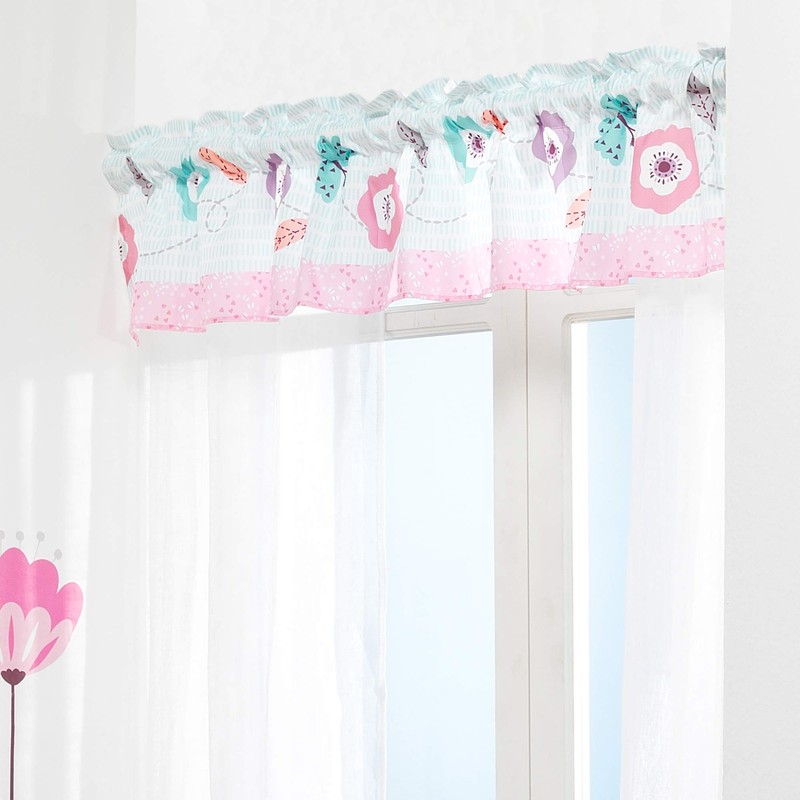 Bedtime Originals Window Valance, Magic Garden, Multicolor