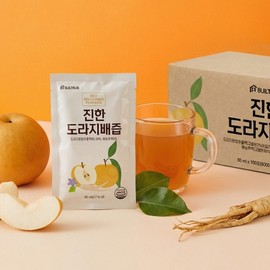 진한 도라지배즙 국산 80ml 100포 x 1박스 총 100포) Thick Doraji Extract Domestic 80ml 100 Packs x 1 Box Total 100 Packs