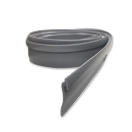 Gray Vinyl Framed Shower Door Drip Sweep Wipe Seal Angled 36" Long, Made in USA (Gray)