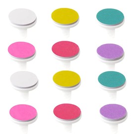 12 Pieces Baby Nail File Electric Nail Trimmer Pads Replacement Grinding Heads Baby Nail Trimmer Replacement Pads Professional Electric Nail File Grinding Heads Accessories