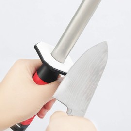 DMD Diamond Ceramic Rod Sharpener- 12” Diamond Ceramic kitchen, home & chief sharpening rod stick Ceramic sharpener. Good Kitchen Accessory for Sharpening and Compatible for All Kinds of Kitchen Knife