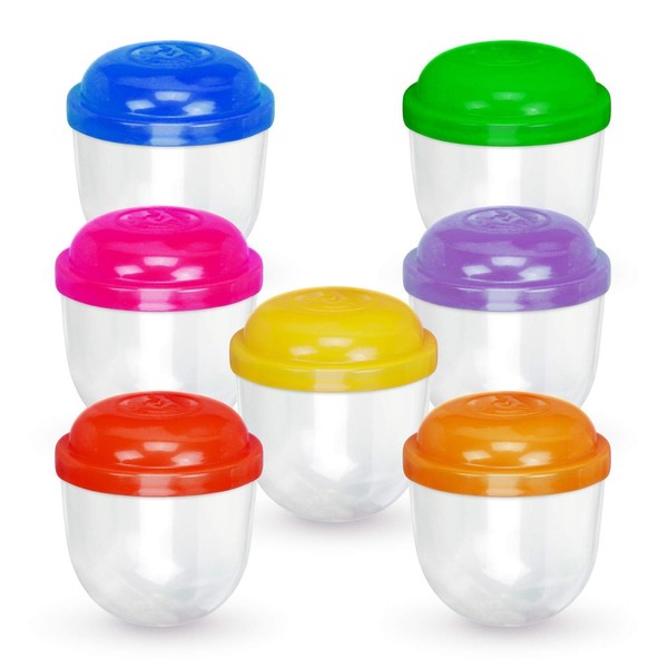 Capsules for Vending Machine - Empty 2 inch Acorn Frosty Plastic Clear Capsules - Assorted Colors - Tiny Surprise Kids Party Favor Prize Pinata - Small containers Bath Bomb molds 150 Bulk
