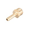 sourcing map Brass Metric Barb Connector Hose Nozzle 6mm x