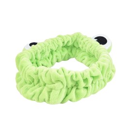 Green Funny Frog Make-up Headband with Wide Brim, Elastic Hair Bands, Cute Girls Hair Bands, Ladies Hair Accessories, Fashionable Hair Band Durable Design, Hair Styling Accessories