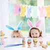 LIFKOME Easter Egg Cup 24pcs Wooden Egg Holder DIY Unfinished