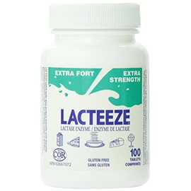 Lacteeze Extra Strength Lacteeze Extra Strength Lactase Enzyme 100-Count