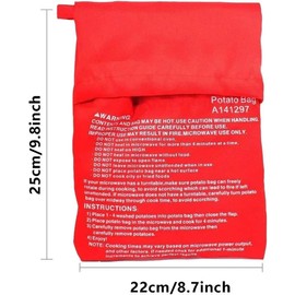 5 bolsas de patatas para microondas, reutilizables, para microondas, bolsa de cocina, tortillas, mazorcas de maíz, herramientas de horneado, bolsas de microondas