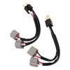 9003 H4 Headlights Wiring Harness Adapter Y Shape Splitter LED