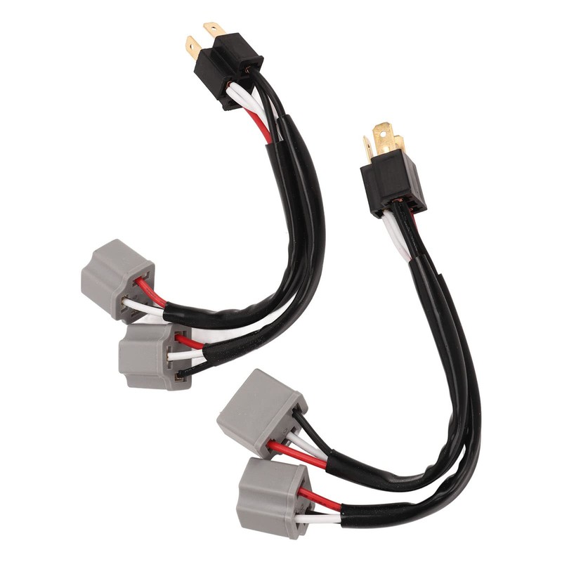 9003 H4 Headlights Wiring Harness Adapter Y Shape Splitter LED
