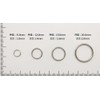 Iron Round Eyelets Silver Silver Nickel 0.3 in (8 mm)