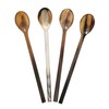 Marycrafts Set of 6 Long Buffalo Horn Caviar Spoons