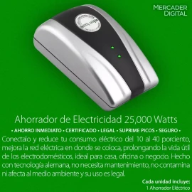 Mercader Digital 20 Ahorrador De Electricidad Luz Energía Ahorra Hasta 40%