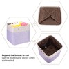 Fabric Cube Storage Bins Foldable Storage Boxes Light Purple and