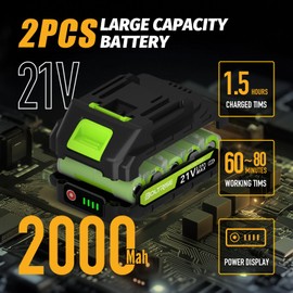 BOLTRISE Mini Chainsaw, 6 Inch Mini Cordless Brushless Electric Chainsaw, 2×2.0Ah Batteries & Auto Oiler HandHeld Powered Chain Saw, for Tree Trimming Wood Cutting Garden and Yard Work