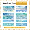 CRASPIRE 12 Styles Ocean Masking Tape Journal Tape 16.4FT Blue