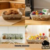 BigDean Set of 3 bread baskets, bread baskets, modern braided