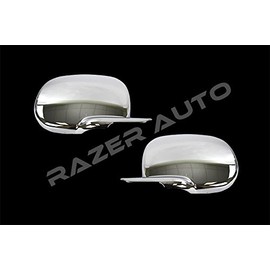 Razer Auto Chrome plated Full ABS Mirror Cover 1 Pair (Chrome) for 94-01 Dodge RAM Truck 1500+2500+3500
