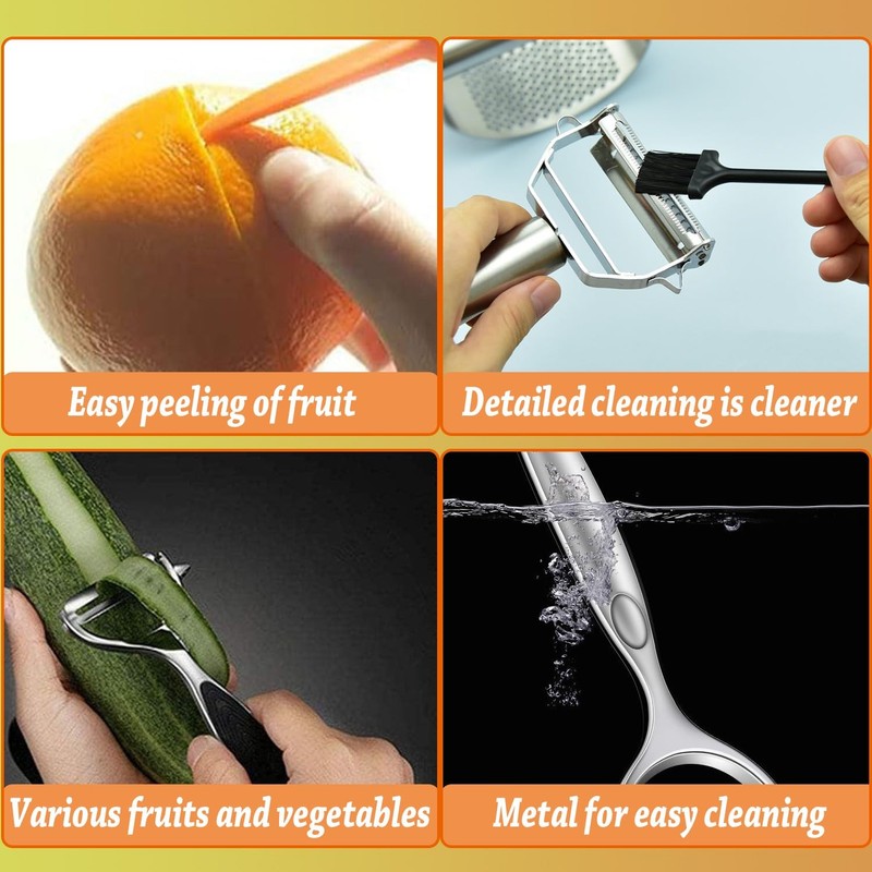 Denipry Vegetable Peeler for Kitchen, Fruit Potato Carrot Apple Peeler,Y