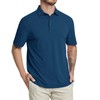 Rouen Mens Polo Shirts Short Sleeve Pique Moisture Wicking Performance