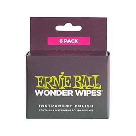 Ernie Ball Wonder Wipes Instrument Polish, 6-pack (P04278)