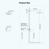 gotonovo 10 Inch Rain Shower Head System Polish Chrome Shower