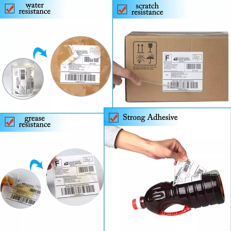 4"x3" Thermal 500/R Labels 4X3 for Zebra Eltron LP 2844