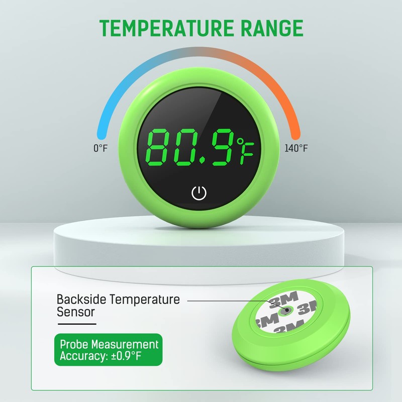 Fish Tank Thermometer, PAIZOO LED Aquarium Thermometer Digital Accurate Temperature
