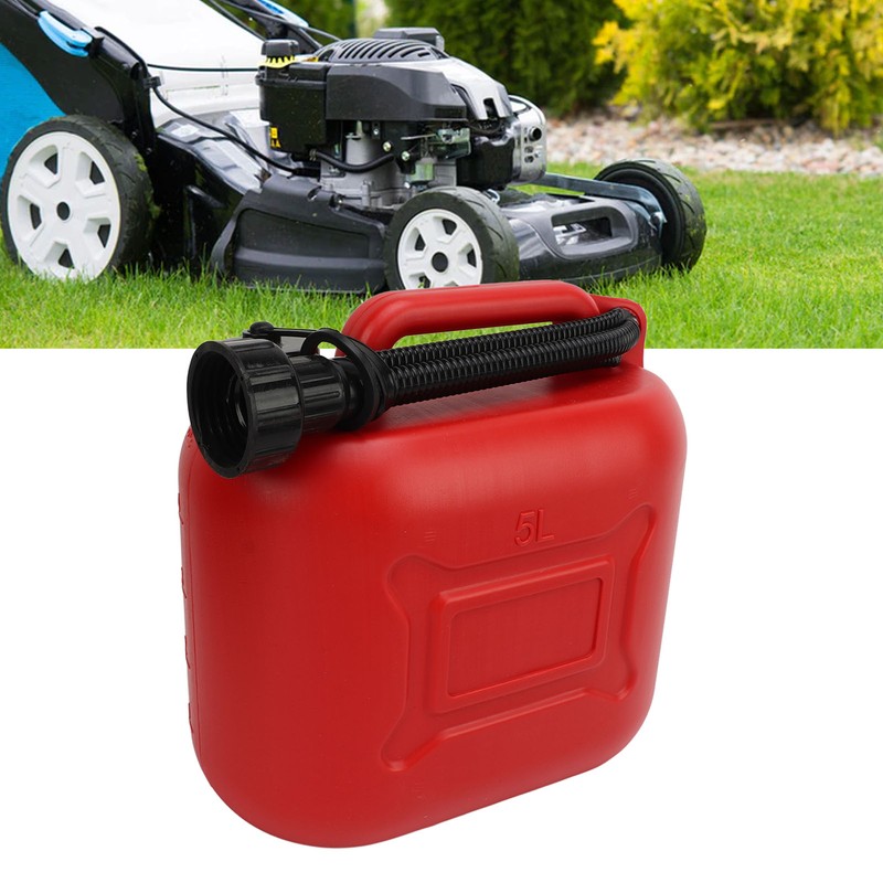 Gas Can 5L 1.3 Gallon ABS Leakage Free Red Portable