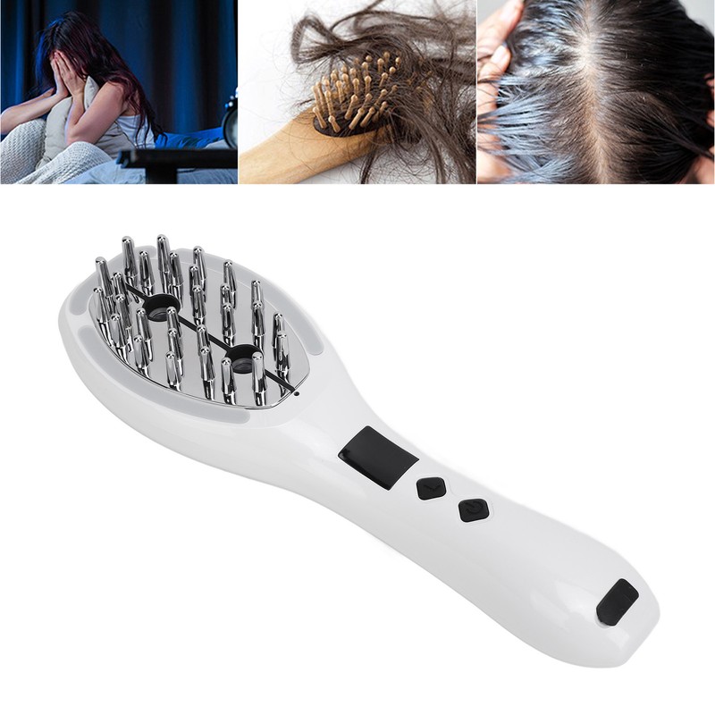 Electric Scalp Massage Brush Red Lighting Ultrasound Atomization Scalp Applicator