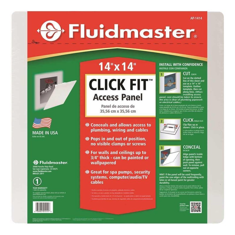 Fluidmaster AP-1414 Click Fit Access Panel, Size 14-in. x 14-in.