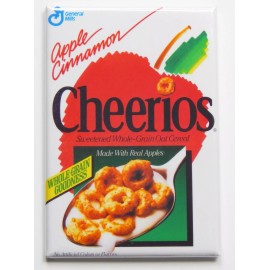 Blue Crab Magnets Apple Cinnamon Cheerios FRIDGE MAGNET cereal box - 1.75 x 2.75 inches