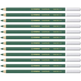 Chalk-Pastel Pencil - STABILO CarbOthello - Pack of 12 - Leaf Deep Green