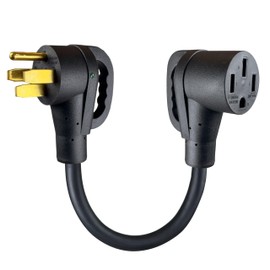 Sanoolir Welder Adapter Cord, NEMA 14-50P Male to 14-50R Female, 32 Amp Welder Power Adapter Plug, Heavy Duty STW 10 AWG*3C 32 Amp 125V/250V 7500 Watt (14-50P-14-50R-18inch-32A)