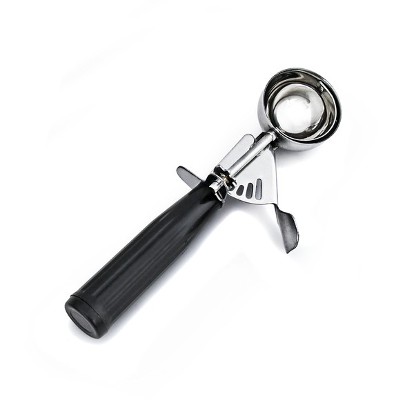 Cuisinox DIS30B Spring Action Disher Scoop, Size #30, Black