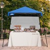 EAGLE PEAK 8x8 Pop Up Canopy Tent with Sidewall, Compact,